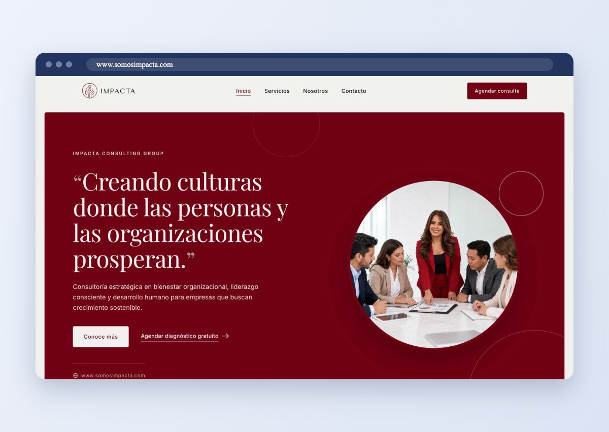 portafolio-impacta-mockup Página web de Impacta Consulting Group