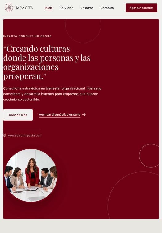 Impacta Consulting Group en tableta