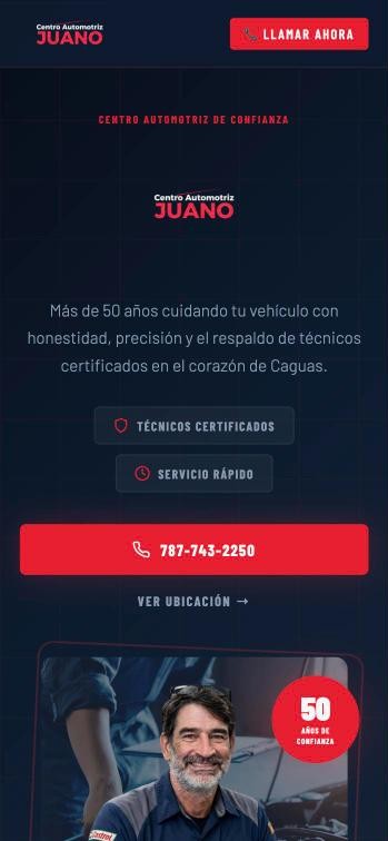 Centro Automotriz Juano en celular